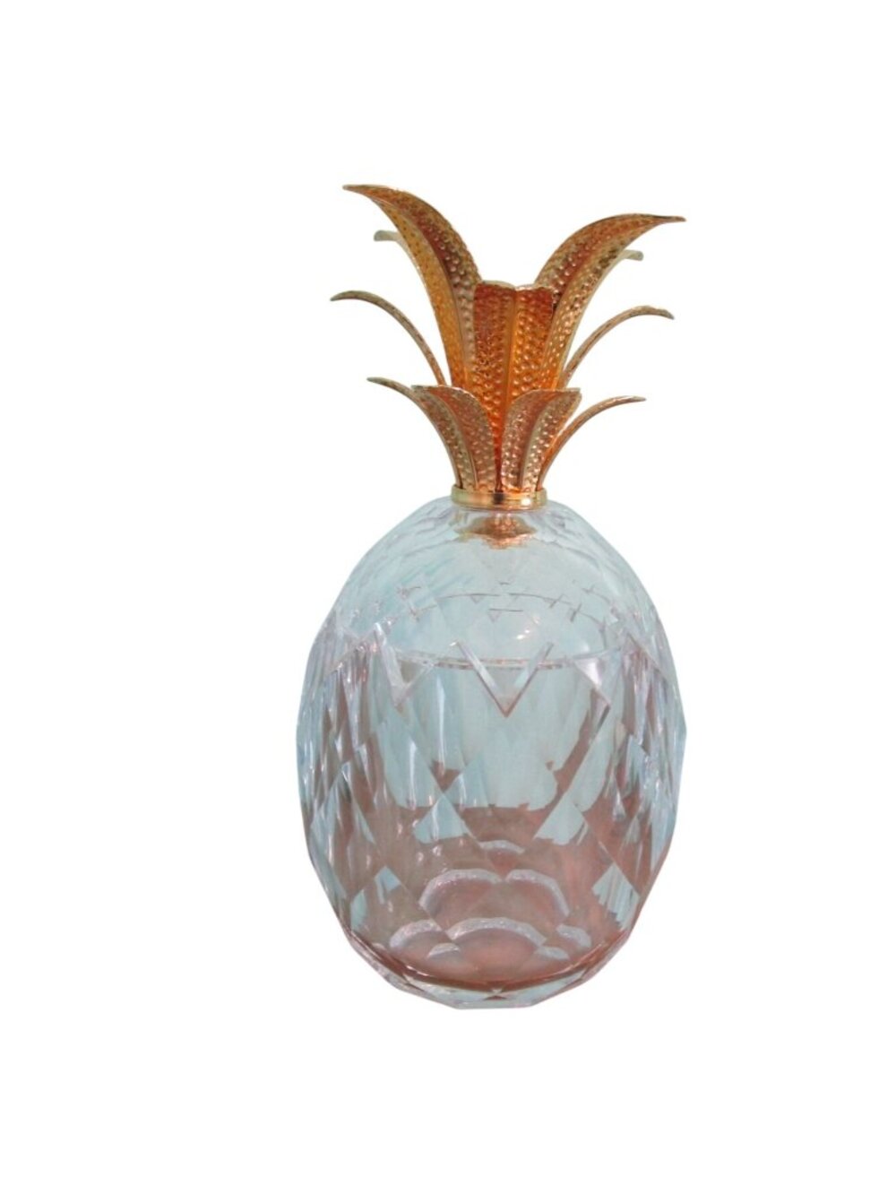 Mario Luca Giusti Ananas Melissa Pineapple Gold Plated Leaves Synthetic Crystal